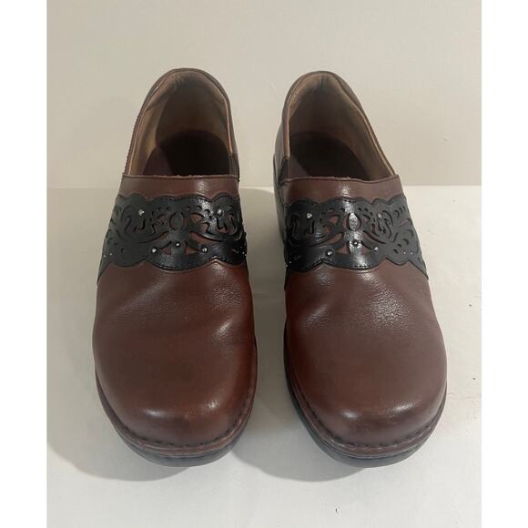 Ariat Tambour Women's Clogs Brown and Black Leather Comfort Western Size 10 B - Picture 1 of 6
